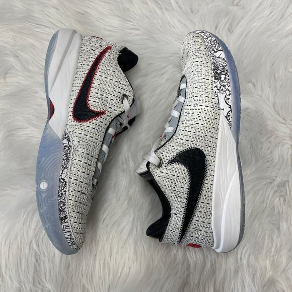 Nike LeBron 20 Low Mens Basketball Shoes White DJ5423-100 VNDS Size 10 - Picture 4 of 7